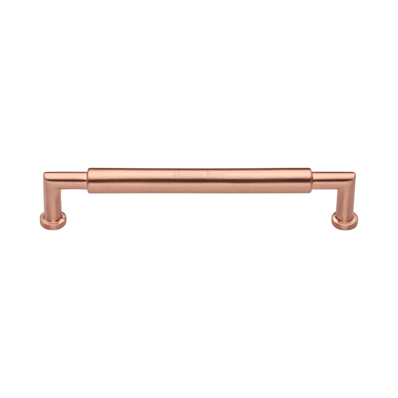 Heritage Brass Cabinet Pull Bauhaus Round Design 152mm CTC Satin Rose Gold Finish - C0319 152-SRG - Choice Handles