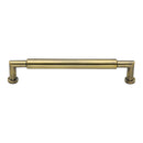 Heritage Brass Cabinet Pull Bauhaus Round Design 203mm CTC Antique Brass Finish - C0319 203-AT - Choice Handles