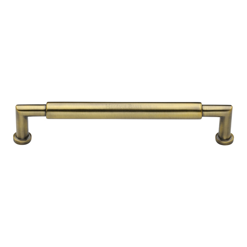 Heritage Brass Cabinet Pull Bauhaus Round Design 203mm CTC Antique Brass Finish - C0319 203-AT - Choice Handles