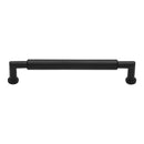 Heritage Brass Cabinet Pull Bauhaus Round Design 203mm CTC Matt Black Finish - C0319 203-BKMT - Choice Handles