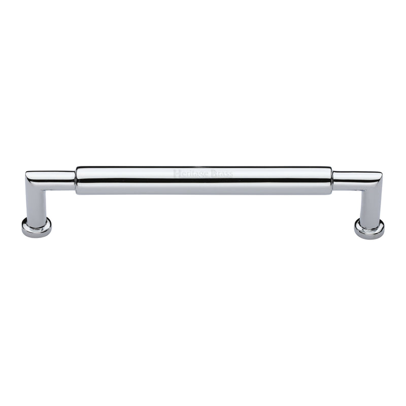 Heritage Brass Cabinet Pull Bauhaus Round Design 203mm CTC Polished Chrome Finish - C0319 203-PC - Choice Handles