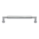 Heritage Brass Cabinet Pull Bauhaus Round Design 203mm CTC Satin Chrome Finish - C0319 203-SC - Choice Handles