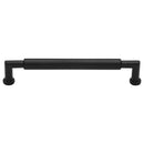 Heritage Brass Cabinet Pull Bauhaus Round Design 254mm CTC Matt Black Finish - C0319 254-BKMT - Choice Handles