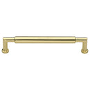 Heritage Brass Cabinet Pull Bauhaus Round Design 254mm CTC Polished Brass Finish - C0319 254-PB - Choice Handles