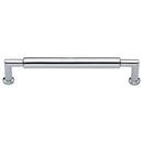Heritage Brass Cabinet Pull Bauhaus Round Design 254mm CTC Polished Chrome Finish - C0319 254-PC - Choice Handles