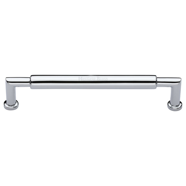 Heritage Brass Cabinet Pull Bauhaus Round Design 254mm CTC Polished Chrome Finish - C0319 254-PC - Choice Handles