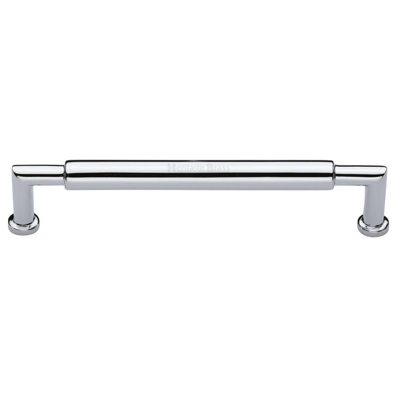 Heritage Brass Cabinet Pull Bauhaus Round Design 254mm CTC Polished Chrome Finish - C0319 254-PC - Choice Handles