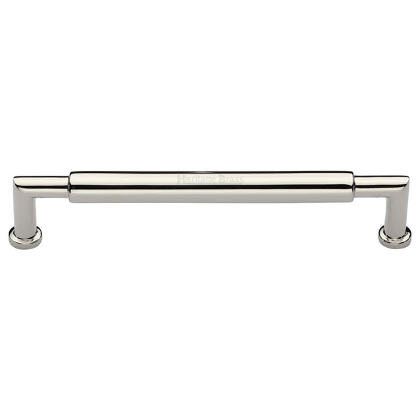 Heritage Brass Cabinet Pull Bauhaus Round Design 254mm CTC Polished Nickel Finish - C0319 254-PNF - Choice Handles