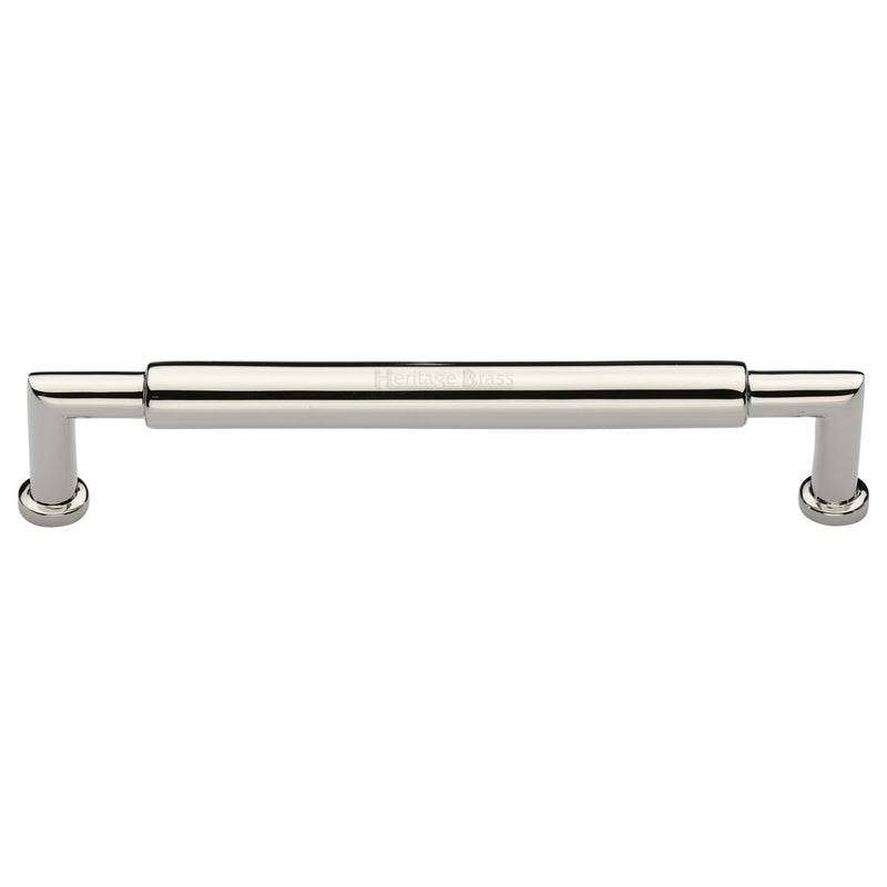 Heritage Brass Cabinet Pull Bauhaus Round Design 254mm CTC Polished Nickel Finish - C0319 254-PNF - Choice Handles
