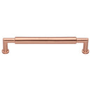 Heritage Brass Cabinet Pull Bauhaus Round Design 254mm CTC Satin Rose Gold Finish - C0319 254-SRG - Choice Handles