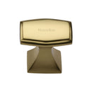 Heritage Brass Cabinet Knob Deco Design 32mm Polished Brass finish - C0333 32-PB - Choice Handles