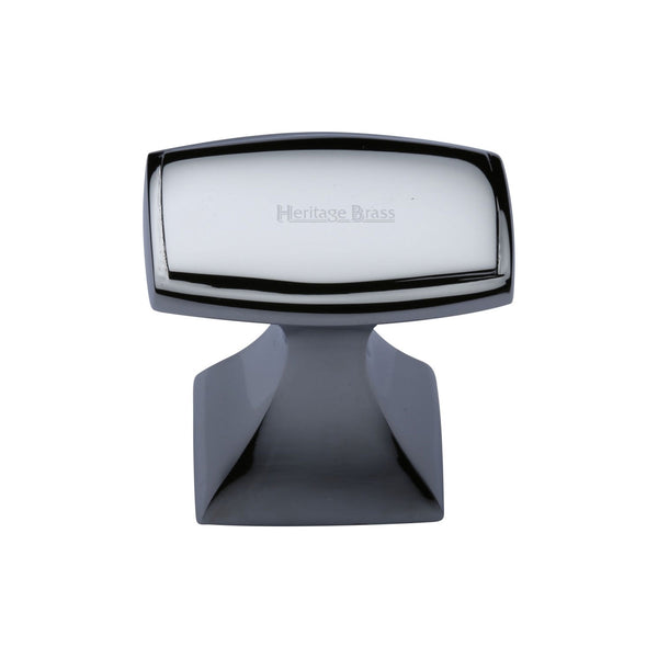 Heritage Brass Cabinet Knob Deco Design 32mm Polished Chrome finish - C0333 32-PC - Choice Handles