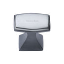 Heritage Brass Cabinet Knob Deco Design 32mm Satin Chrome finish - C0333 32-SC - Choice Handles