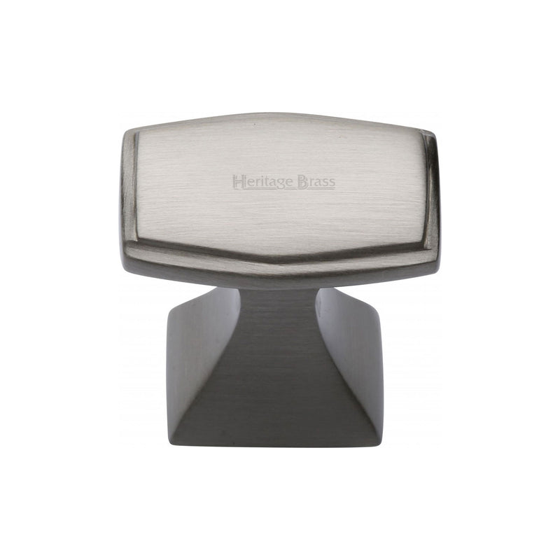 Heritage Brass Cabinet Knob Deco Design 32mm Satin Nickel finish - C0333 32-SN - Choice Handles