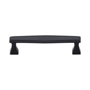 Heritage Brass Cabinet Pull Deco Design 128mm CTC Matt Black Finish - C0334 128-BKMT - Choice Handles