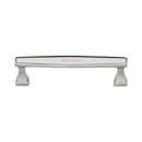 Heritage Brass Cabinet Pull Deco Design 128mm CTC Polished Nickel Finish - C0334 128-PNF - Choice Handles