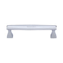 Heritage Brass Cabinet Pull Deco Design 128mm CTC Satin Chrome Finish - C0334 128-SC - Choice Handles