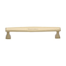 Heritage Brass Cabinet Pull Deco Design 160mm CTC Satin Brass Finish - C0334 160-SB - Choice Handles