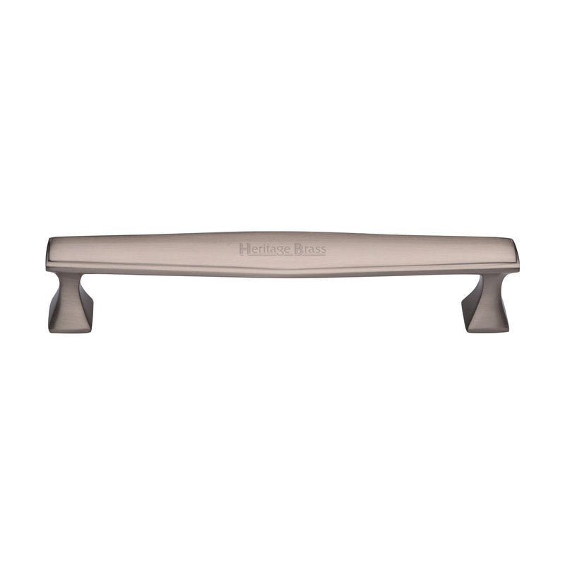 Heritage Brass Cabinet Pull Deco Design 160mm CTC Satin Nickel Finish - C0334 160-SN - Choice Handles
