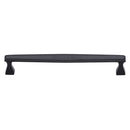 Heritage Brass Cabinet Pull Deco Design 203mm CTC Matt Black Finish - C0334 203-BKMT - Choice Handles
