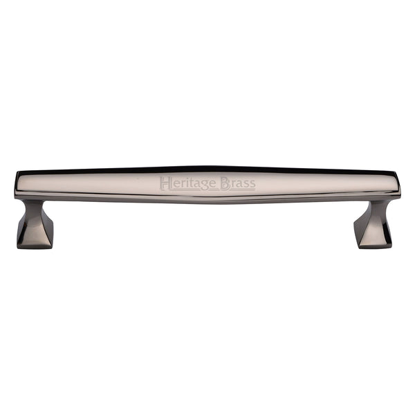 Heritage Brass Cabinet Pull Deco Design 203mm CTC Polished Nickel Finish - C0334 203-PNF - Choice Handles