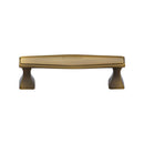 Heritage Brass Cabinet Pull Deco Design 96mm CTC Antique Finish - C0334 96-AT - Choice Handles
