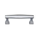 Heritage Brass Cabinet Pull Deco Design 96mm CTC Polished Chrome Finish - C0334 96-PC - Choice Handles