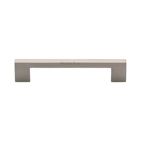 Heritage Brass Cabinet Pull Metro Design 128mm CTC Satin Nickel Finish - C0337 128-SN - Choice Handles