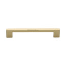 Heritage Brass Cabinet Pull Metro Design 160mm CTC Satin Brass Finish - C0337 160-SB - Choice Handles