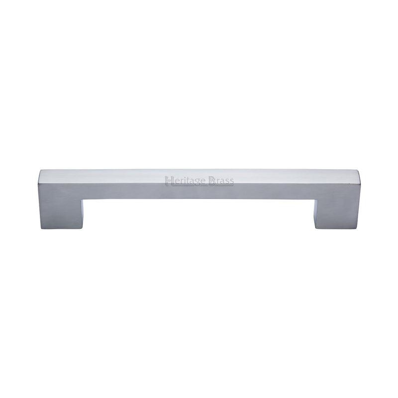 Heritage Brass Cabinet Pull Metro Design 160mm CTC Satin Chrome Finish - C0337 160-SC - Choice Handles