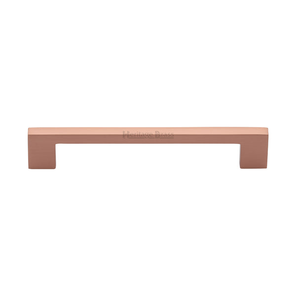 Heritage Brass Cabinet Pull Metro Design 160mm CTC Satin Rose Gold Finish - C0337 160-SRG - Choice Handles