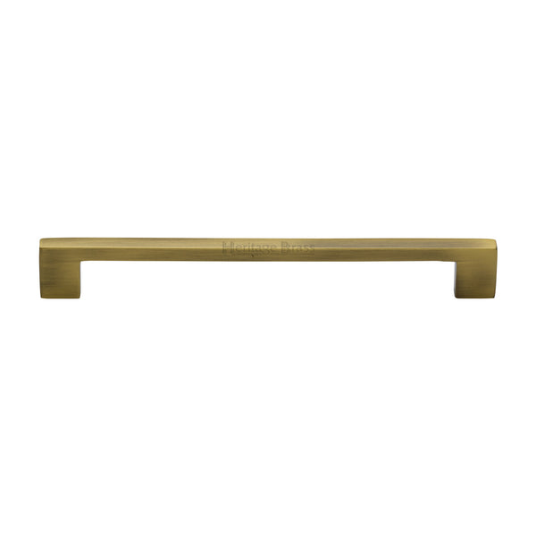 Heritage Brass Cabinet Pull Metro Design 192mm CTC Antique Brass Finish - C0337 192-AT - Choice Handles