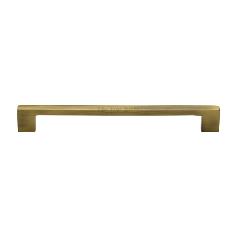 Heritage Brass Cabinet Pull Metro Design 192mm CTC Antique Brass Finish - C0337 192-AT - Choice Handles
