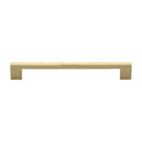 Heritage Brass Cabinet Pull Metro Design 192mm CTC Satin Brass Finish - C0337 192-SB - Choice Handles