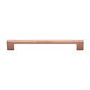 Heritage Brass Cabinet Pull Metro Design 192mm CTC Satin Rose Gold Finish - C0337 192-SRG - Choice Handles