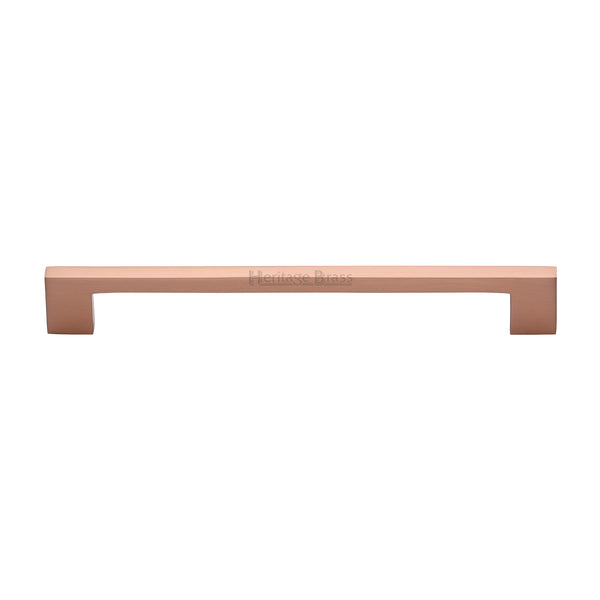 Heritage Brass Cabinet Pull Metro Design 192mm CTC Satin Rose Gold Finish - C0337 192-SRG - Choice Handles
