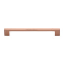 Heritage Brass Cabinet Pull Metro Design 203mm CTC Satin Rose Gold Finish - C0337 203-SRG - Choice Handles
