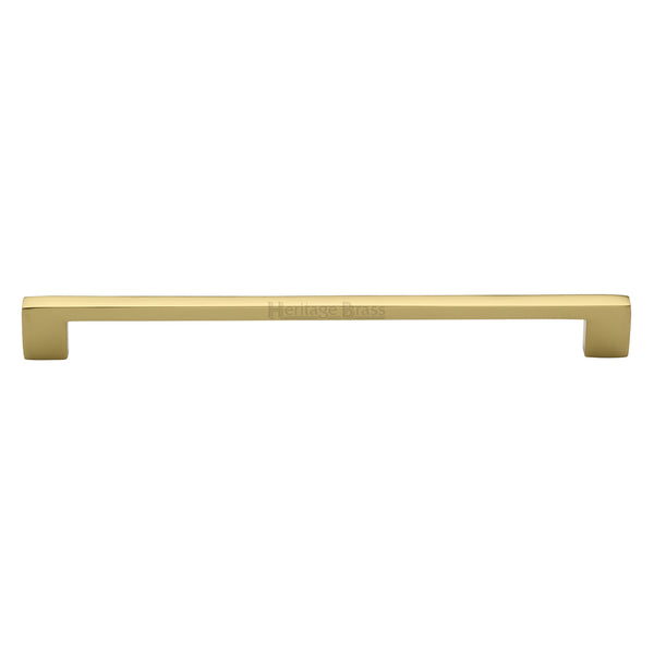Heritage Brass Cabinet Pull Metro Design 254mm Polished Brass finish - C0337 254-PB - Choice Handles