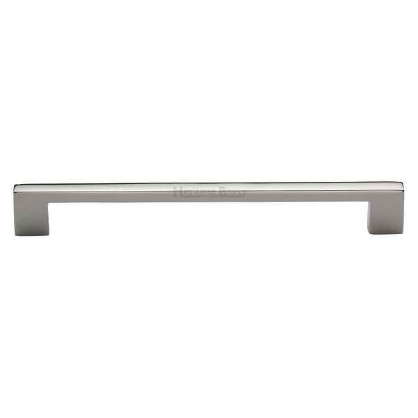 Heritage Brass Cabinet Pull Metro Design 254mm CTC Polished Nickel Finish - C0337 254-PNF - Choice Handles