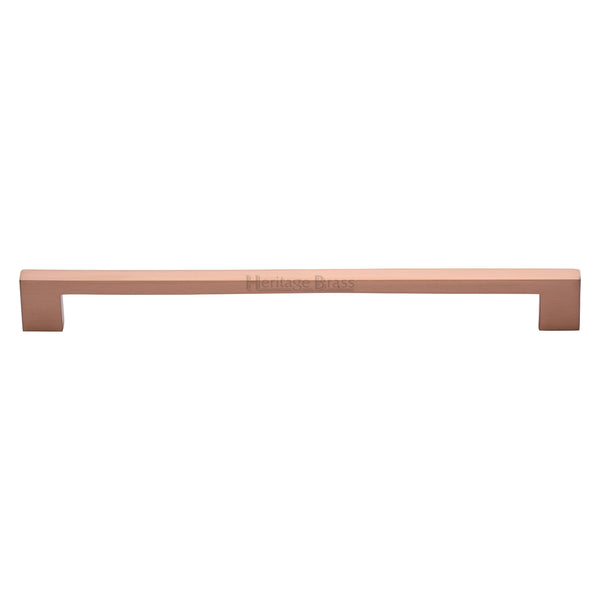 Heritage Brass Cabinet Pull Metro Design 254mm CTC Satin Rose Gold Finish - C0337 254-SRG - Choice Handles