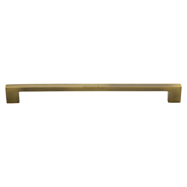 Heritage Brass Cabinet Pull Metro Design 256mm CTC Antique Brass Finish - C0337 256-AT - Choice Handles
