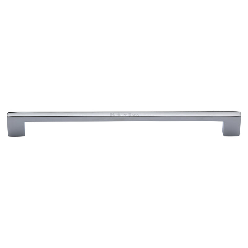 Heritage Brass Cabinet Pull Metro Design 256mm CTC Polished Chrome Finish - C0337 256-PC - Choice Handles