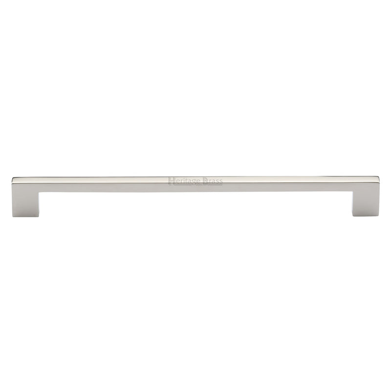 Heritage Brass Cabinet Pull Metro Design 256mm CTC Polished Nickel Finish - C0337 256-PNF - Choice Handles
