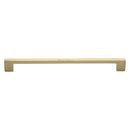 Heritage Brass Cabinet Pull Metro Design 256mm CTC Satin Brass Finish - C0337 256-SB - Choice Handles