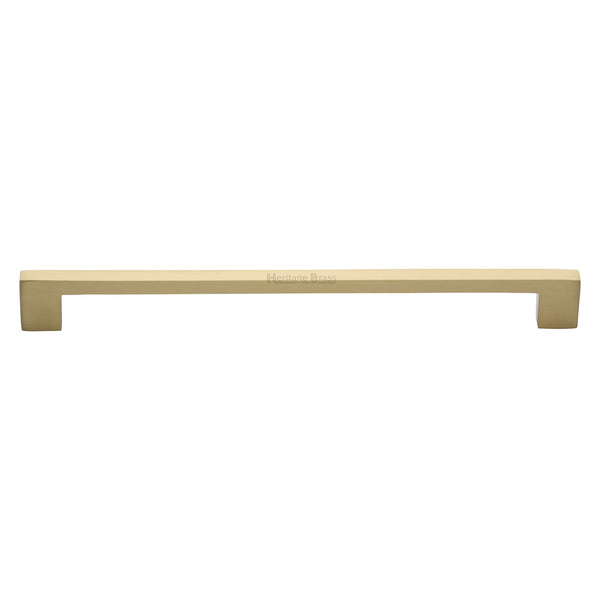 Heritage Brass Cabinet Pull Metro Design 256mm CTC Satin Brass Finish - C0337 256-SB - Choice Handles