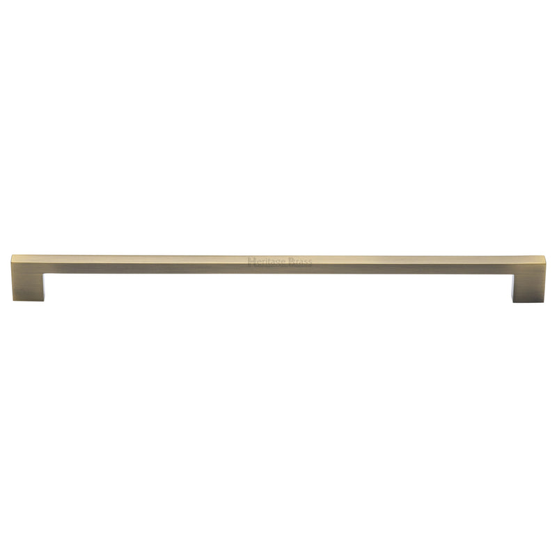 Heritage Brass Cabinet Pull Metro Design 320mm CTC Antique Brass Finish - C0337 320-AT - Choice Handles
