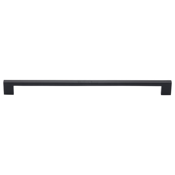 Heritage Brass Cabinet Pull Metro Design 320mm CTC Matt Black Finish - C0337 320-BKMT - Choice Handles