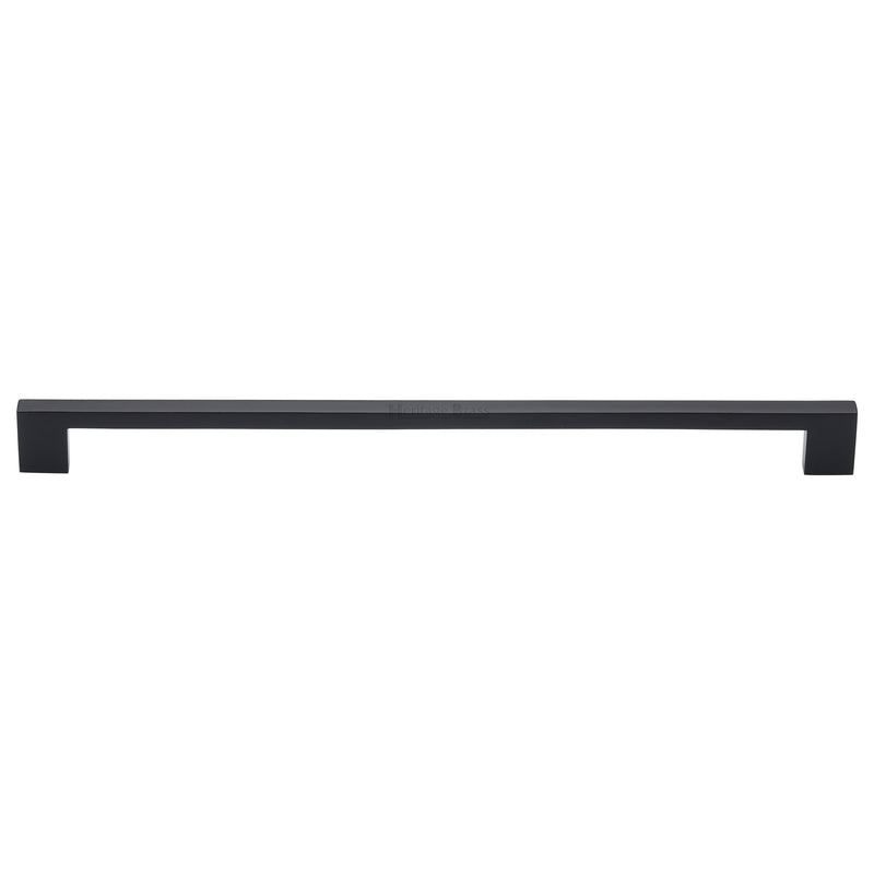 Heritage Brass Cabinet Pull Metro Design 320mm CTC Matt Black Finish - C0337 320-BKMT - Choice Handles