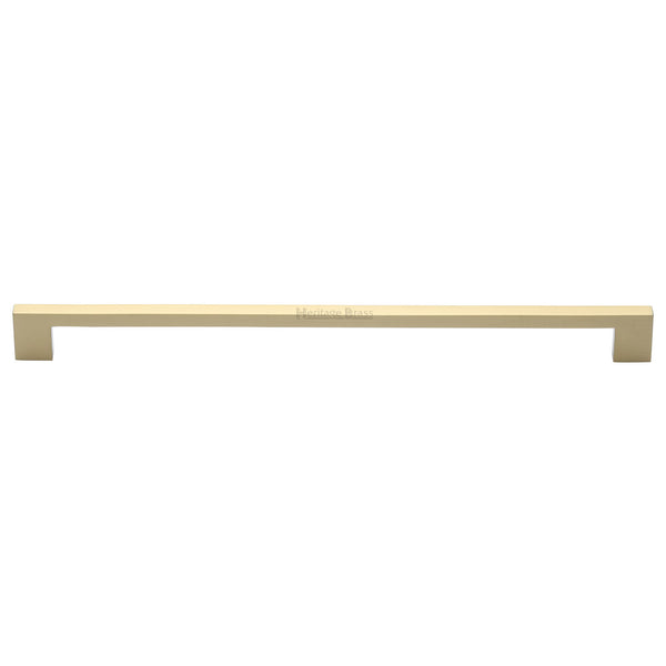 Heritage Brass Cabinet Pull Metro Design 320mm CTC Satin Brass Finish - C0337 320-SB - Choice Handles