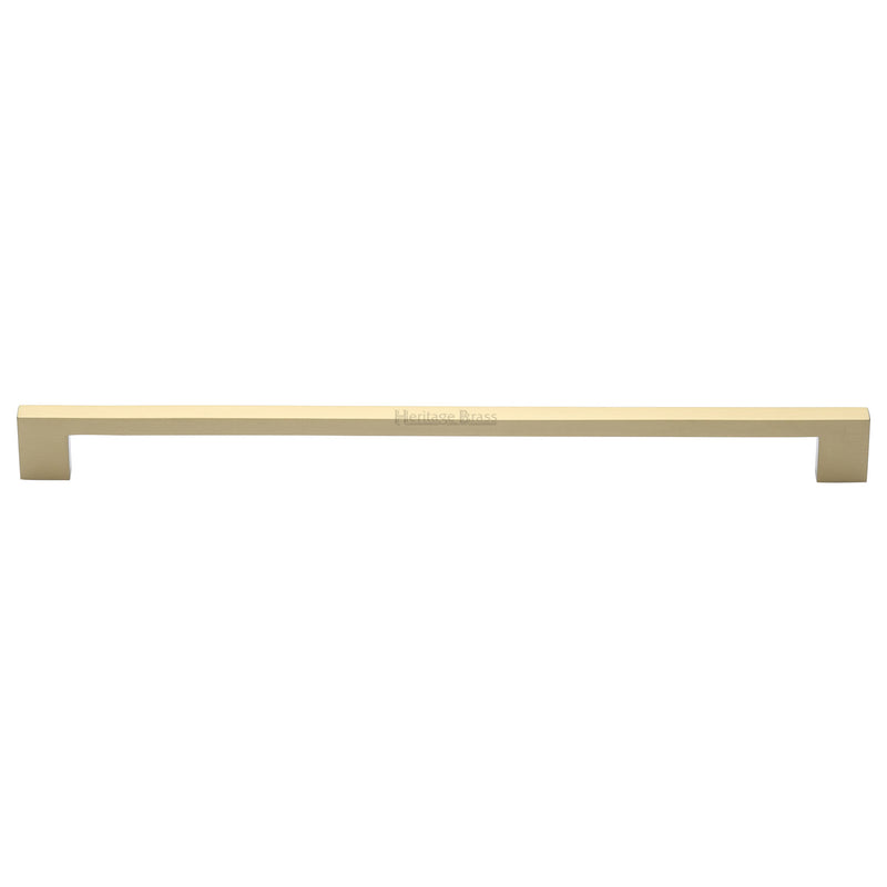 Heritage Brass Cabinet Pull Metro Design 320mm CTC Satin Brass Finish - C0337 320-SB - Choice Handles